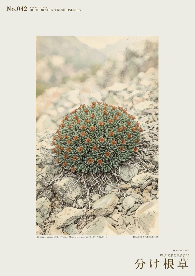 根が割れたハーブの植物図鑑 – 架空のサイプレス鉱山の花（デジタルダウンロード） 画像 2