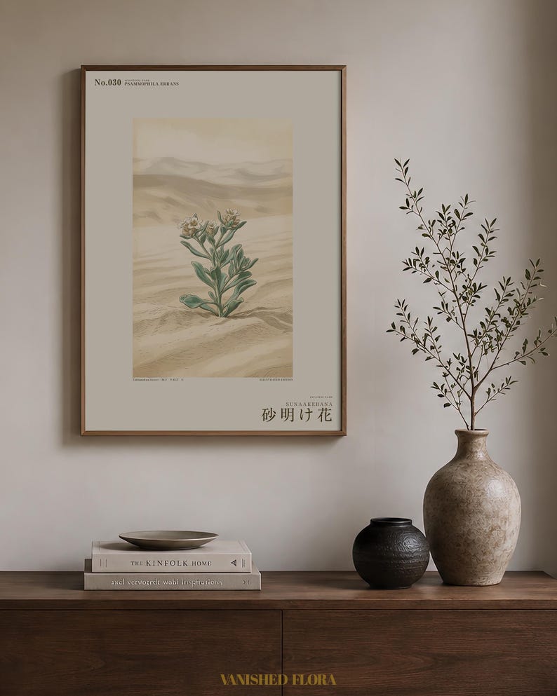 Sandwake Bloom Print – Extinct Taklamakan Flower Botanical Art (Digital Download) image 3