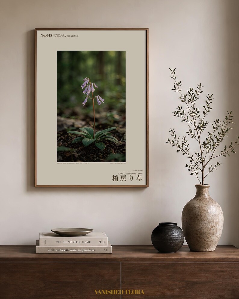 Imaginary Herb Print – Umbravena teraiensis, Dark Academia Botanical Art (Digital Download) image 3