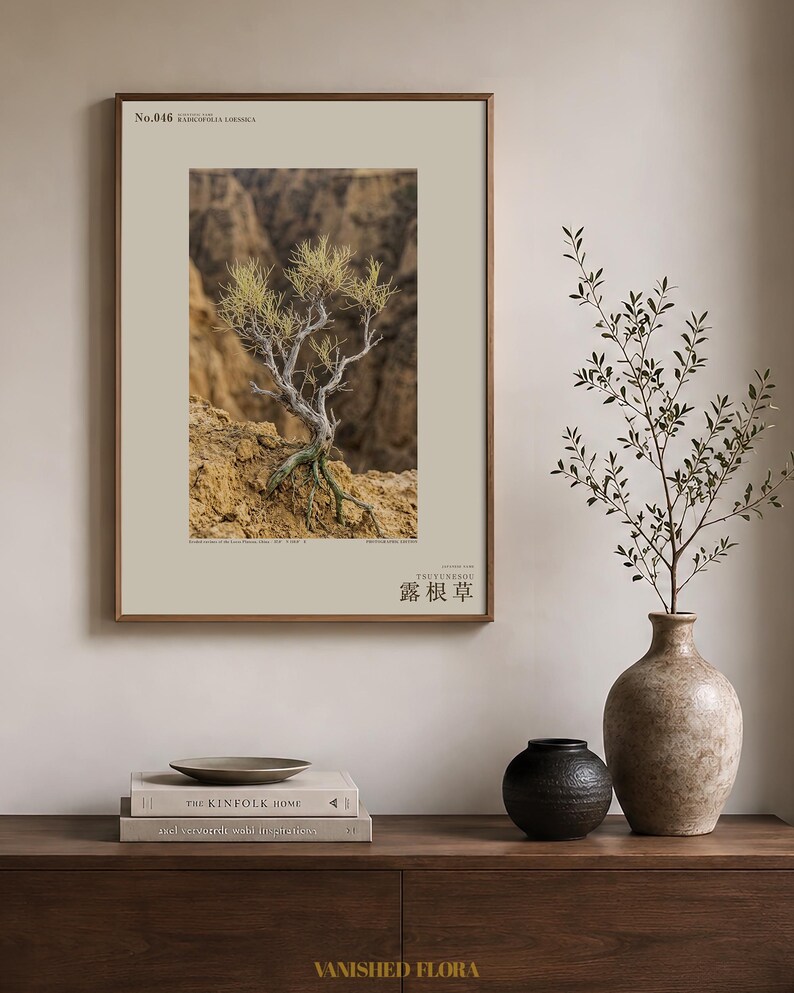 Fictional Radicofolia Loessica Print – Green Roots, Cottagecore Dark Academia Decor (Digital Download) image 3
