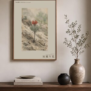 Ashveil Flower Print – Cineranthus vulcanicus, Moody Botanical Specimen (Digital Download) image 3