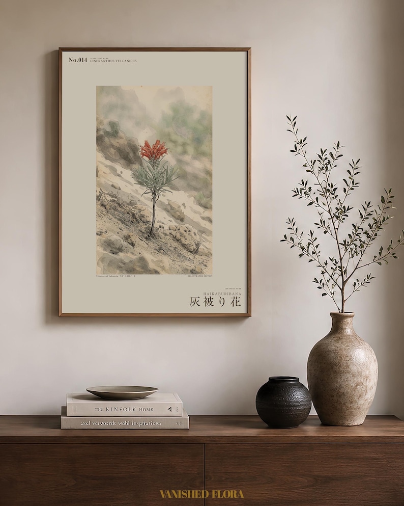 Ashveil Flower Print – Cineranthus vulcanicus, Moody Botanical Specimen (Digital Download) image 3