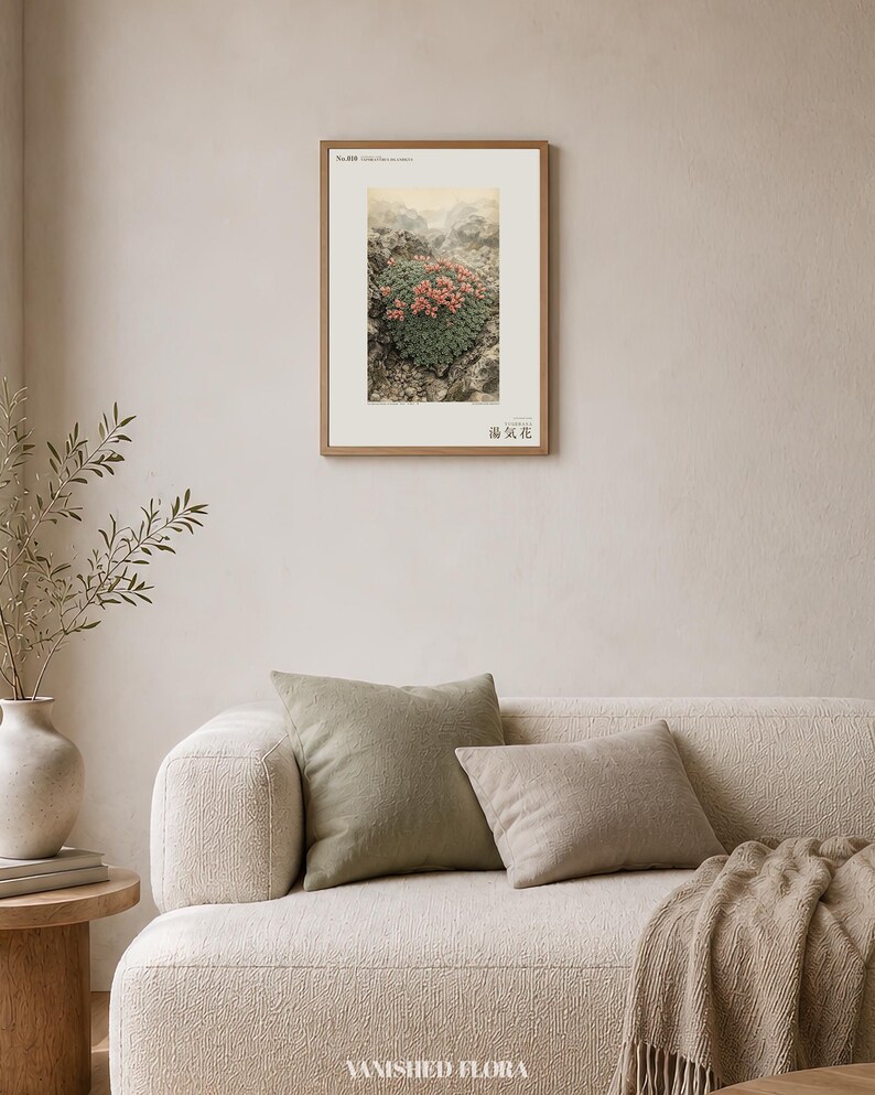 Talerz zielnika Steambloom – Wymarły kwiat Islandii, sztuka botaniczna (pobranie cyfrowe) zdjęcie 4