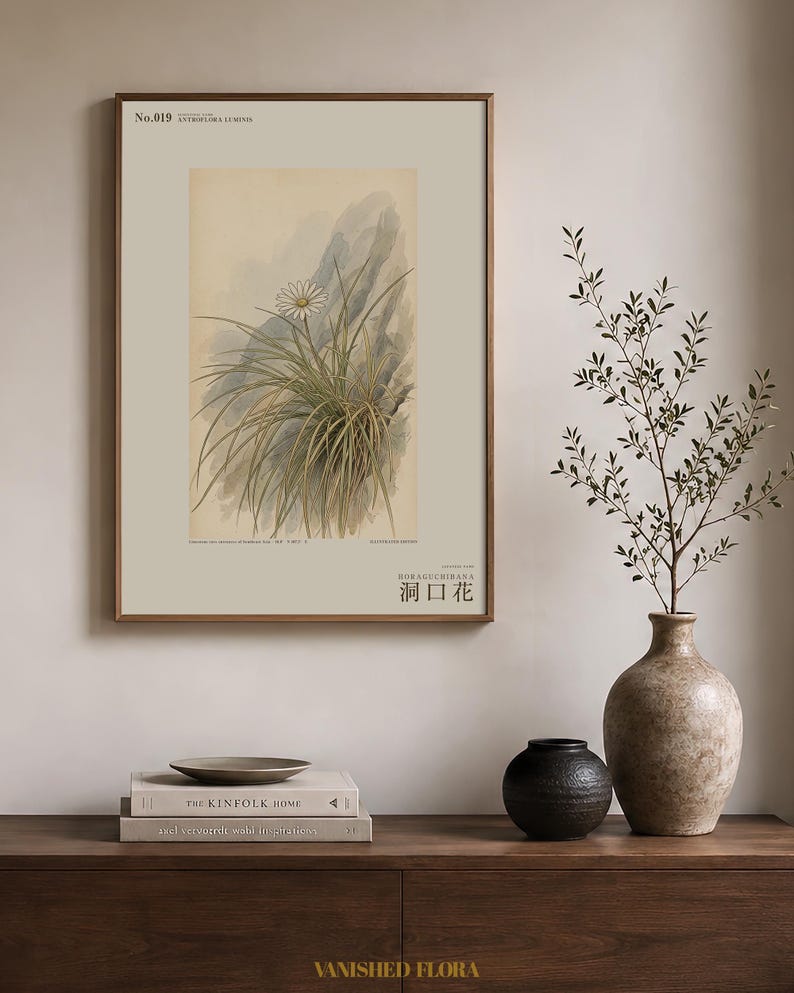 Cave-mouth Bloom Print – Antroflora luminis, Dark Academia Botanical Art (Digital Download) image 3