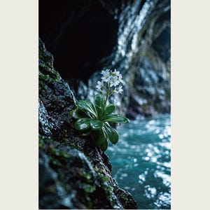 Tideglow Flower Print – Vanished Japanese Cave Flora, Gothic Wall Art (Digital Download) image 2