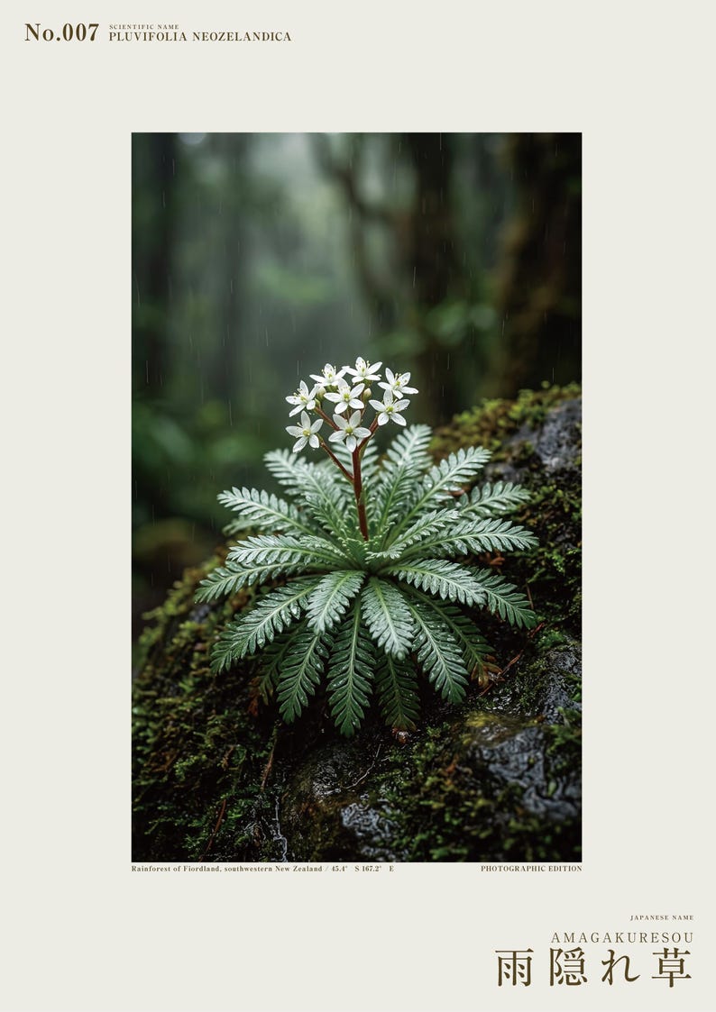 Rainfold Herb Specimen Photograph – Pluvifolia neozelandica (Digital Download) image 2