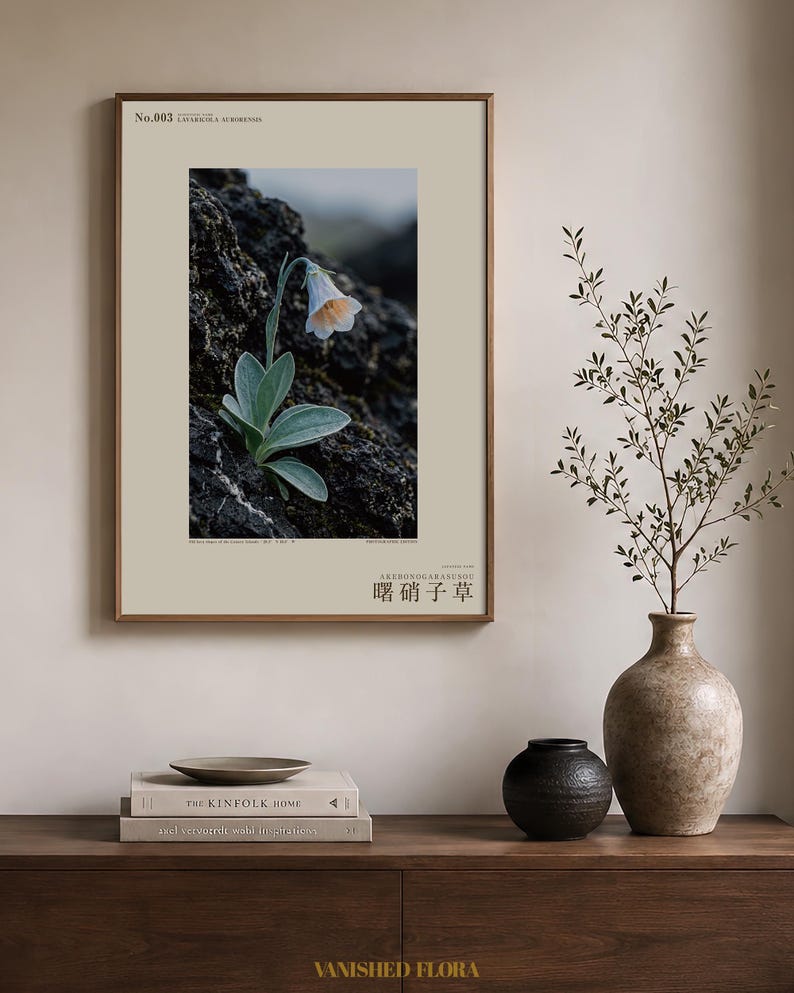 Fictional Aurora Glasscup Print – Canary Lava Mist Botanical Art (Digital Download) image 3