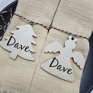 Conjunto de 20, nomes de lugares de casamento, dia de Natal, cartão de lugar de casamento, etiquetas de nome, configurações de nomes de lugares para lembrancinhas de festa, etiquetas de guardanapos de mesa verdes