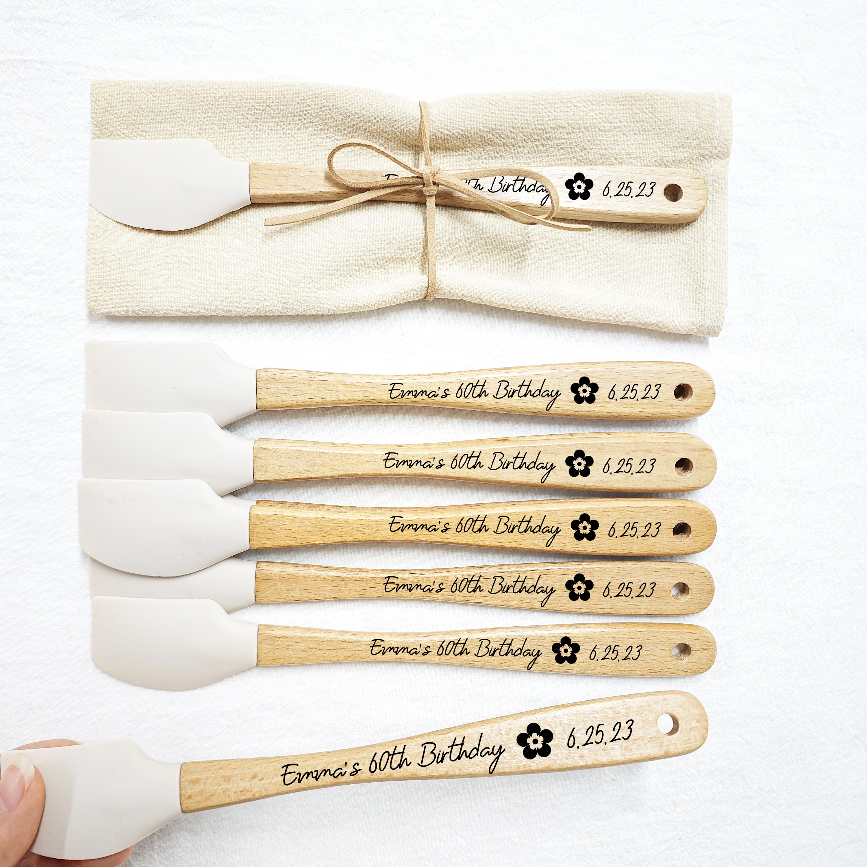 60 Birthday Custom Spatula, Favors for Guests in Bulk, Unique Wedding ...