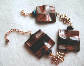 Red Waves From Africa .... natural red tigers eye, natural stones from Africa .. #18