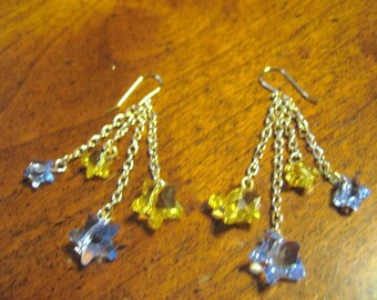 Starry Starry Night  ... Swarovsky crystal, romantic dangling earrings to wear or give ... #198