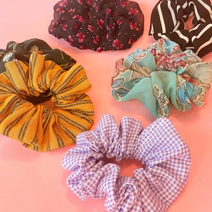 Scrap Fabric Scrunchies | Eco Friendly Hair Ties