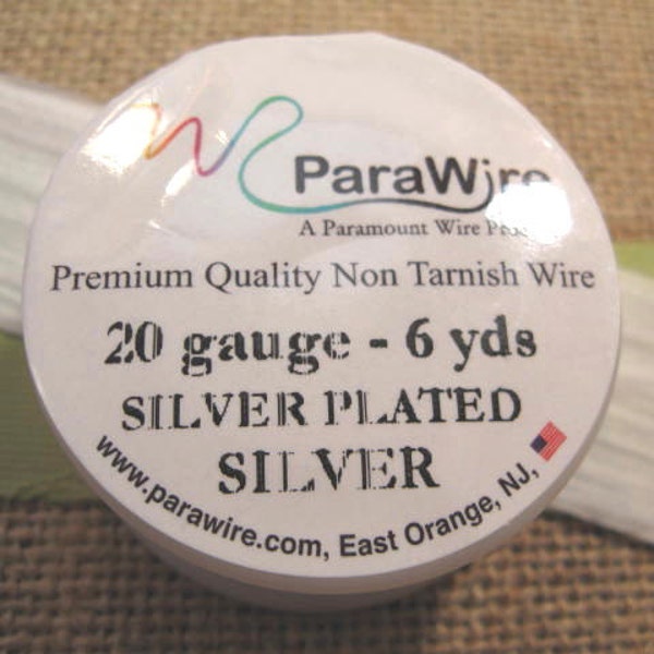 Silver Plated Silver - 20 Gauge Wire from ParaWire - 6 yard Spool