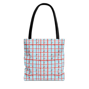Bunte karierte Einkaufstasche, stilvolle Einkaufstasche, umweltfreundliche Einkaufstasche, wiederverwendbare Strandtasche, perfektes Geschenk für jeden Anlass
