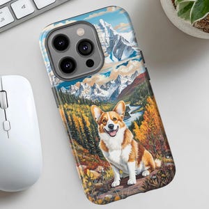Corgi Dog Phone Case, Dog Lover Gift Pet Memorial, Cute Corgi, Phone case for iPhone 16 15 14 Pro Max Samsung Galaxy S25 S24 and Google