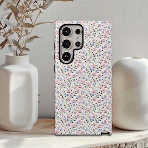 Minimalist Floral Phone Case for Tough Love, Stylish Floral Phone Cover, Gift for Her, Spring Accessory, Durable Phone Protector