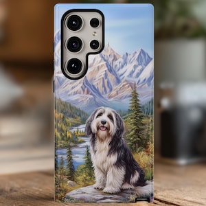 Bearded Collie Phone Case, Dog Lover gift Memorial, Bearded Collie, Phone case for iPhone 16 15 14 Pro Max Samsung Galaxy S25 S24 and Google