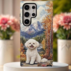 Bichon Frise Phone Case, Bichon Frise Dog Lover gift Memorial, Bichon Frise, Phone case for iPhone Pro Max Samsung Galaxy S25 S24 and Google