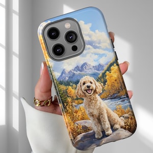 Cockapoo Dog Phone Case, Dog Lover gift Memorial, Cockapoo , Phone case for iPhone 16 15 14 13 12 Pro Max Samsung Galaxy S25 S24 and Google