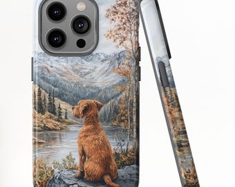 Airedale Terrier Dog, vintage Dog Case, Dog gift Memorial, Airedale Terrier, Phone case for iPhone pro Max Samsung Galaxy S25 S24 and Google