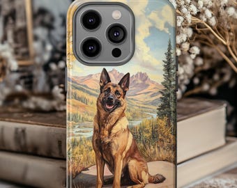 German Shepherd Phone case, Dog Lover gift Memorial, Vintage Dog Phone case for iPhone 17 16 15 Pro Max Samsung Galaxy S25 S24 and Google