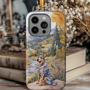 Dog Australian Cattle, Dog Lover gift Memorial, Australian Cattle, Phone Case for iPhone 16 15 14 13 Pro Max Samsung Galaxy and Google Pixel