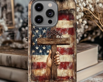 Patriotic phone cover, Independence Day Tough Phone Case | USA Flag | phone Case for iPhone Pro Max Samsung Galaxy S25 S24 & Google