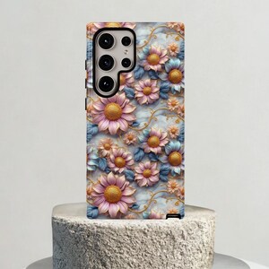 Vintage Floral Tough Cases, telefoonhoesje voor haar