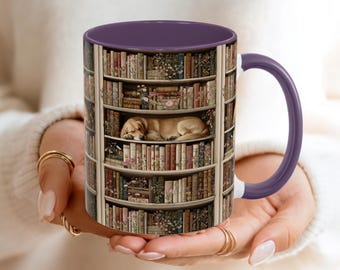 golden Retriever Dog, Literary Gift, Gifts for Readers, Golden Retriever Dog, Literary Gift, Cup for Readers, Retriever owners gift