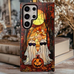 Funny Ghost, Halloween Phone Case, Tough Cases for Spooky Vibes, Cell Phone Cover for Fall, Haunted House Decor, Gifts for Halloween Lovers