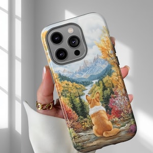 Pembroke_Welsh_corgi Dog Lover Gift Pet Memorial, corgi Dog, Vintage Phone Case for iPhone 16 15 14 13 12 Pro Max Samsung and Google