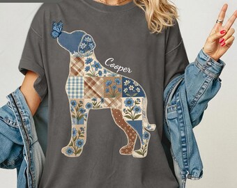 Boerboel dog mama shirt custom dog gifts, memorial dog, Boerboel, Owner Dog Mom, silhouette Shirt, Dog boho vibes Boerboel dog