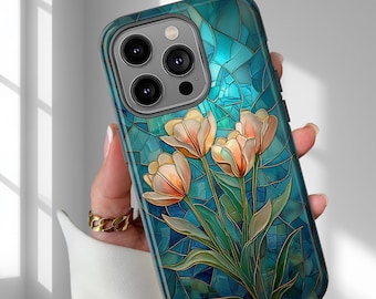 Tulip Flower, Tulips Phone Case, aesthetic Phone Cover, Cute Phone Case for iPhone 17 16 15 14 13 Pro Max Samsung Galaxy and Google Pixel