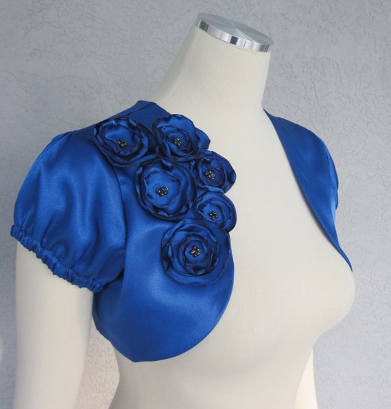 royal blue bolero jacket