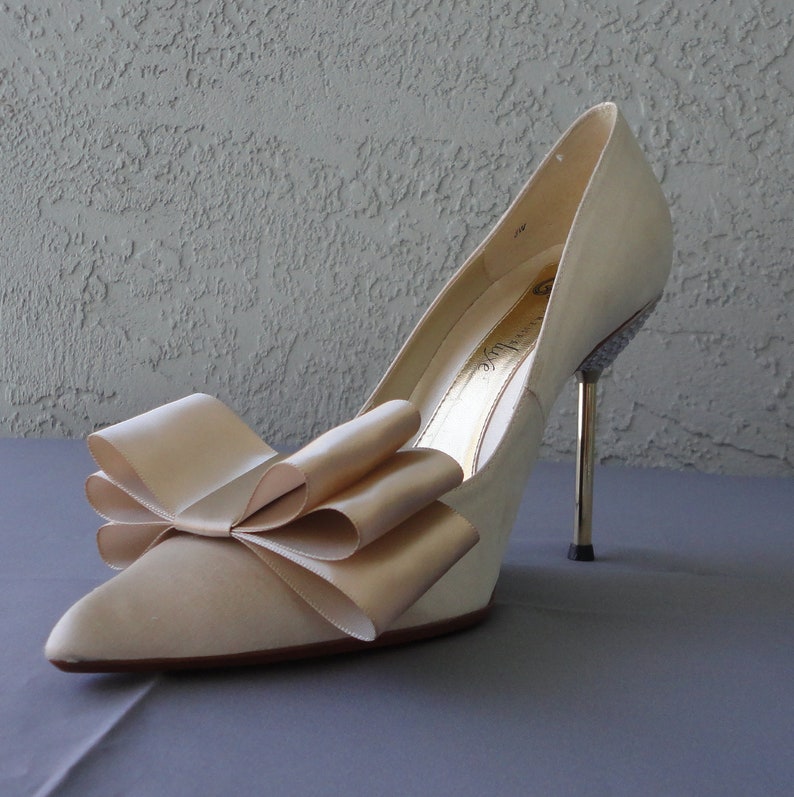 shoes with satin ribbon
