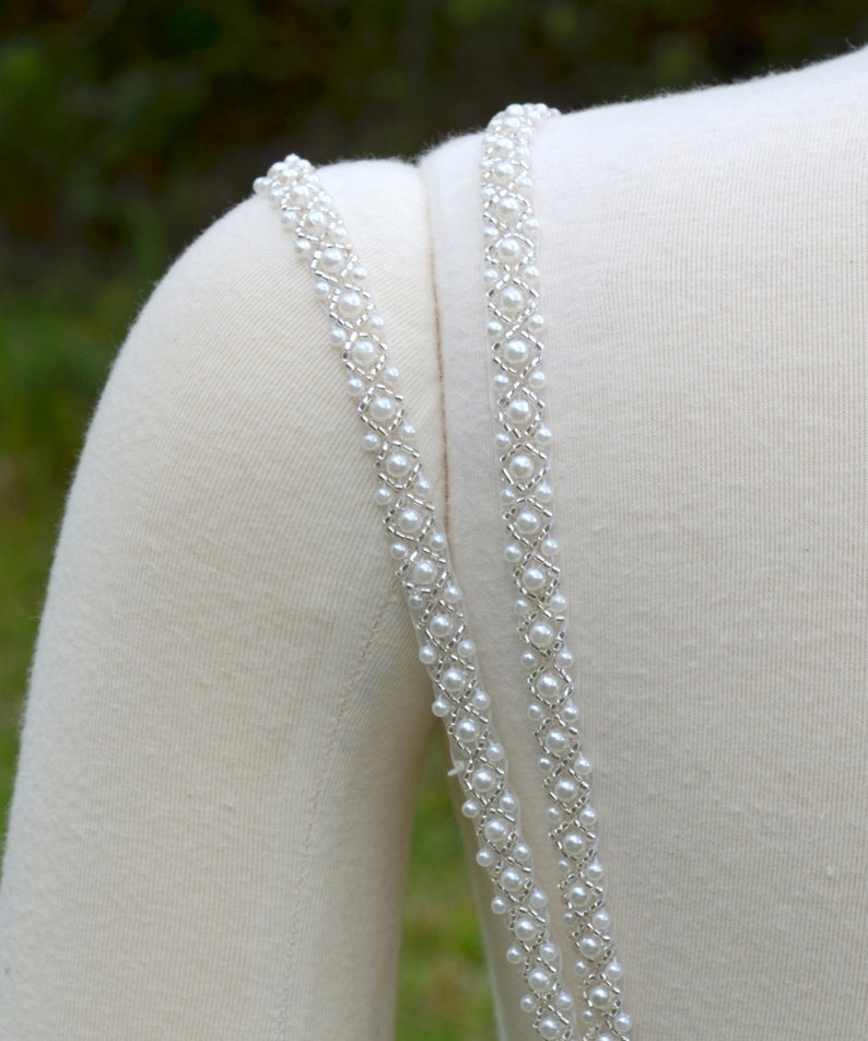 Set of Two Detachable Beaded Double or Single Straps to Add to Etsy