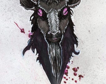 Black Phillip Print