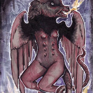Goetia: Faithful and Cruel She Wolf, Marchosias Print