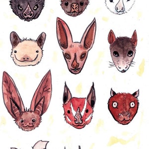 Bat Love Print