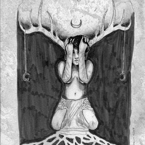 Major Arcana Tarot Print : High Priestess