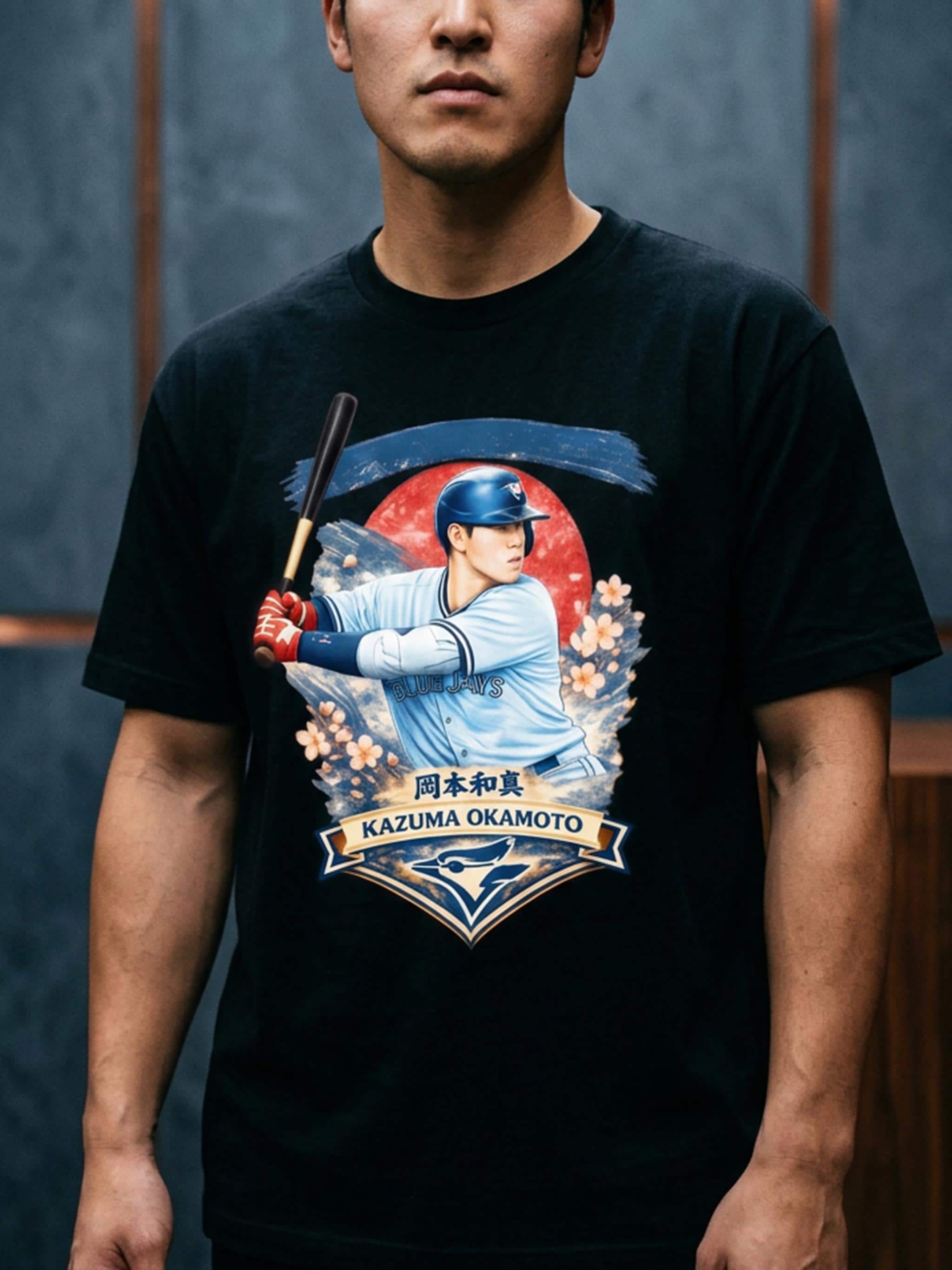 Vintage-style Kazuma Okamoto Toronto Blue Jays T-shirt – Retro