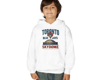 Toronto Blue Jays Skydome Kids Hoodie - Vintage Baseball Youth
