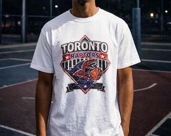 90年代ヴィンテージ トロント ラプターズ Tシャツ：ウェーブス