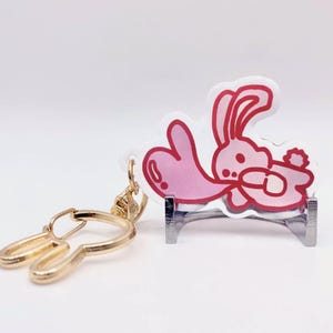 Wonho keychain - Doodle Bunny