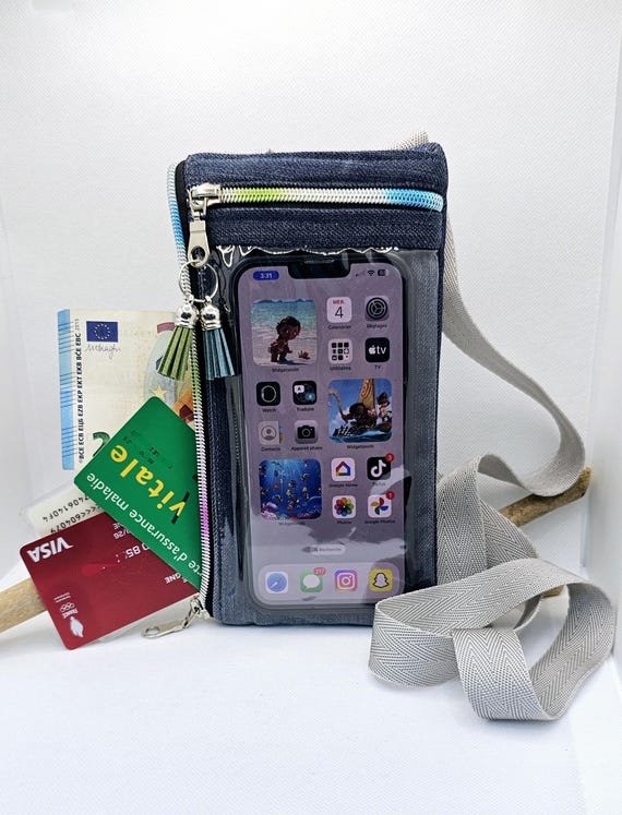 Pochette bandouliere tactile pour smartphone Pochette transparente portable Etsy France