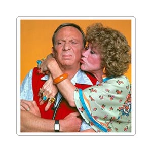 Kiss-Cut Stickers - Mr and Mrs Roper Funny Stanley and Helen, Roper Romps, Great Gift for Roper Fans, Roper Event Decor, Fun Stickers