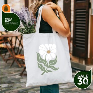 Cotton Tote Bag | Matisse inspired flowers | Eco-friendly aesthetic shopping bag | bag for life | Floral Tote Bag