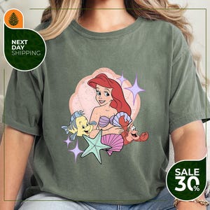 Comfort Colors® women&#39;s little mermaid shirt | women&#39;s little mermaid Ariel shirt | Ariel mermaid tee | disney ariel tee | ariel mermaid tee