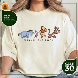 Comfort Color® Disney Winnie The Pooh and Friends Shirt | Disney Family Shirt | Disney Pooh Shirt | Disney Kids Shirt