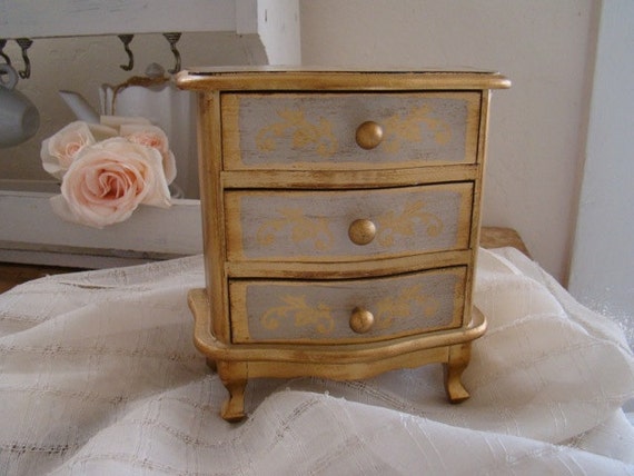 Vintage Florentine Jewelry Box